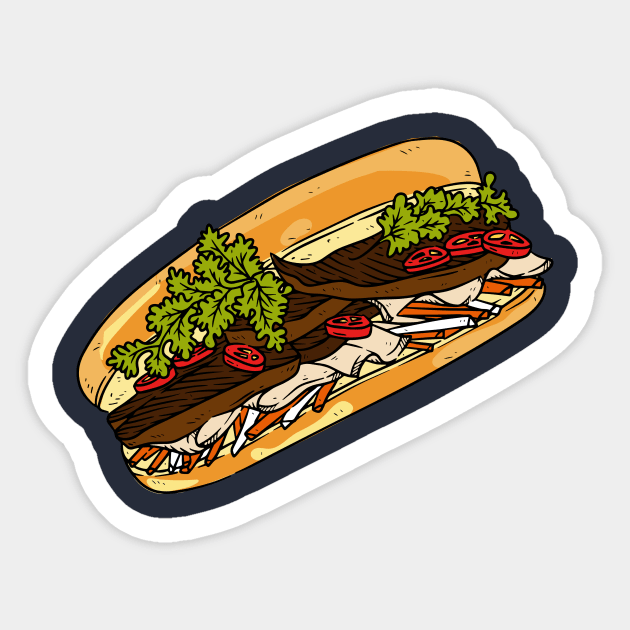 Banh mi - Vietnamese sandwich Sticker by papillon